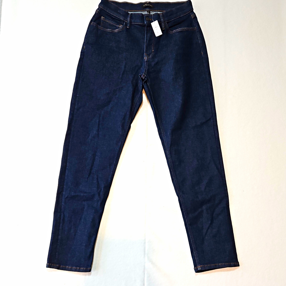 Banana Republic Men’s Blue Dark Wash Denim Jeans Tapered Fit Stretch 32x32